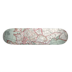 KAART VAN EUROPA, 12e EEUW Persoonlijk Skateboard