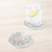 KAART VAN EUROPA, 12e EEUW Zandsteen Onderzetter (Zijkant)