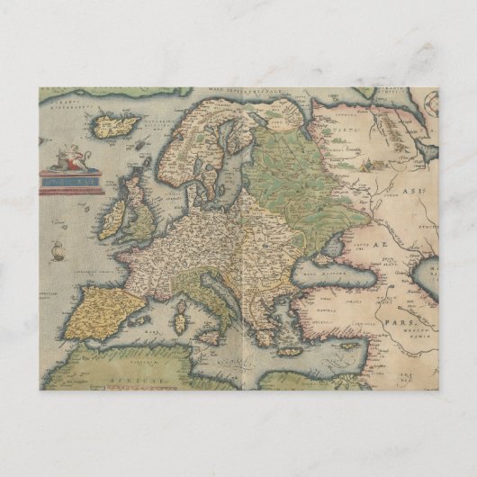kaart van Europa (1570) (Voorkant)