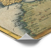  kaart van Europa (1570) Poster (Hoek)