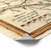  kaart van Europa (1596) Poster (Hoek)