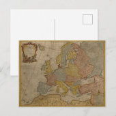 Kaart van Europa | 1700 (Voorkant / Achterkant)