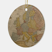 Kaart van Europa | 1700 Keramisch Ornament (Links)
