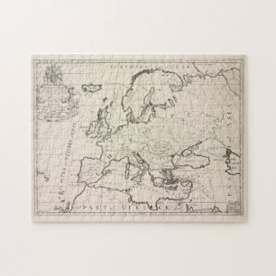  kaart van Europa (1700) Legpuzzel