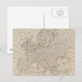 kaart van Europa (1800) (Voorkant / Achterkant)