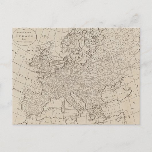 kaart van Europa (1800) (Voorkant)