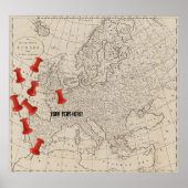  kaart van Europa (1800) Poster (Voorkant)