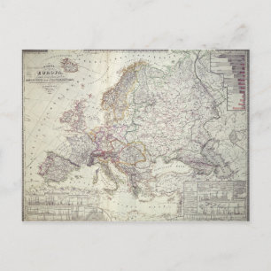 Kaart van Europa, 1841