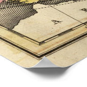  kaart van Europa (1842) Poster (Hoek)