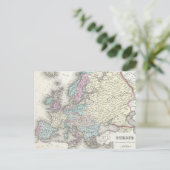 kaart van Europa (1855) (Staand voorkant)