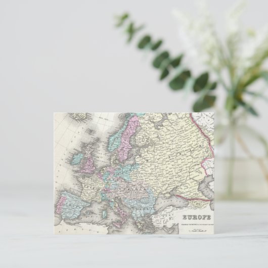 kaart van Europa (1855) (Staand voorkant)