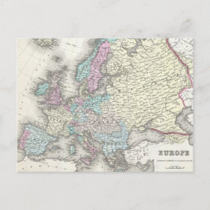 kaart van Europa (1855)