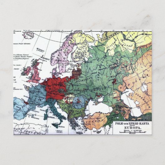 kaart van Europa 1876 (Voorkant)