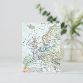  kaart van Europa (1899) (Staand voorkant)