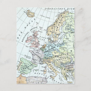 kaart van Europa (1899)