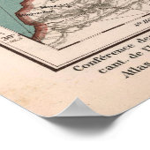 kaart van Europa (1921) Poster (Hoek)