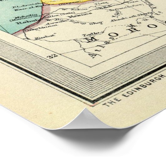  kaart van Europa (1922) Poster (Hoek)