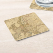 Kaart van Europa 2 Kartonnen Onderzetters (Schuin)