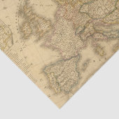 Kaart van Europa 2 Tissuepapier (Detail)