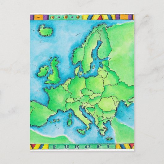Kaart van Europa 3 (Voorkant)