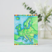 Kaart van Europa 3 (Staand voorkant)
