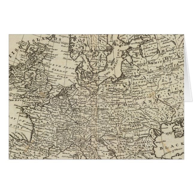 Kaart van Europa 3 (Voorkant Horizontaal)