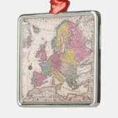 Kaart van Europa 3 Metalen Ornament (Links)