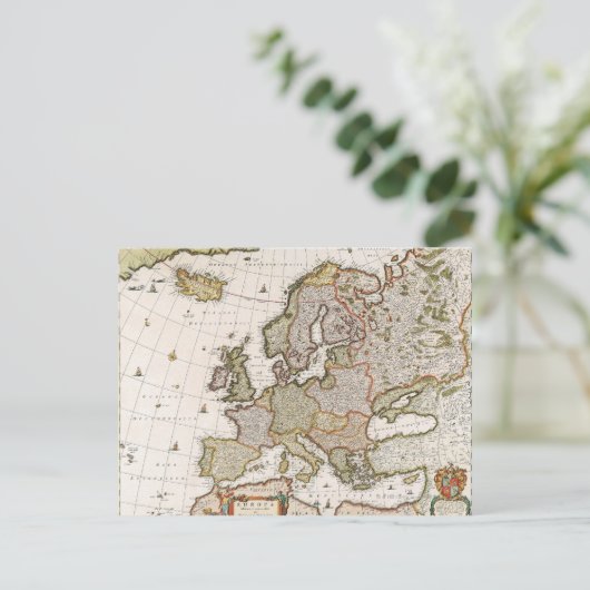 Kaart van Europa 4 (Staand voorkant)