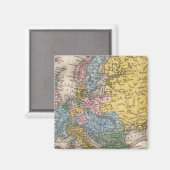 Kaart van Europa 4 Magneet (Voorkant / Achterkant)