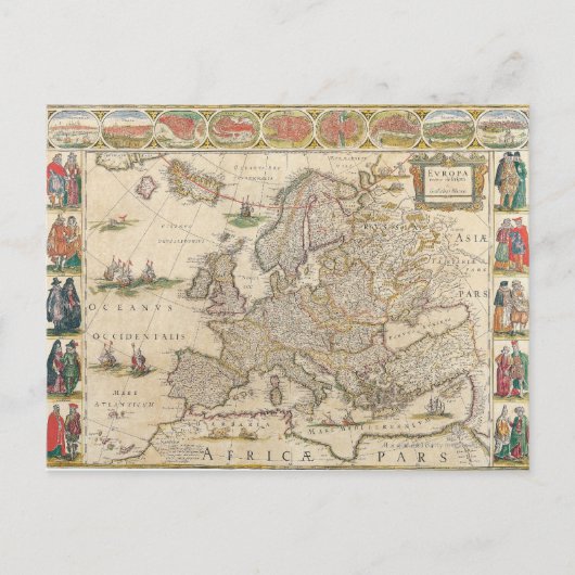 Kaart van Europa 6 (Voorkant)