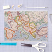 Kaart van Europa Cadeaudocument Tissuepapier (Craft)