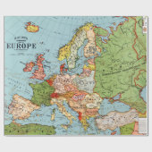  kaart van Europa Cadeaupapier (Vlak)