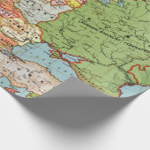  kaart van Europa Cadeaupapier (Hoek)