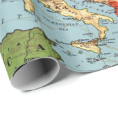  kaart van Europa Cadeaupapier (Rol Hoek)