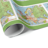 Kaart van Europa Cadeaupapier (Rol Hoek)