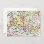 Kaart van Europa | Derde kruistocht (Voorkant / Achterkant)