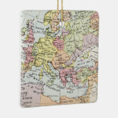 Kaart van Europa | Derde kruistocht Keramisch Ornament (Rechts)