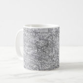  kaart van Europa - Duitsland, Nederland Gift Koffiemok (Voorkant links)