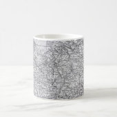  kaart van Europa - Duitsland, Nederland Gift Koffiemok (Center)