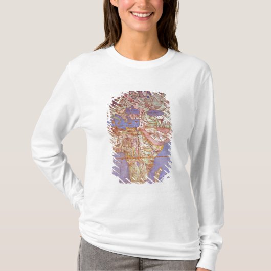 Kaart van Europa en Afrika T-shirt (Voorkant)