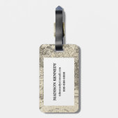  kaart van Europa en Azië Bagagelabel (Achterkant verticaal)