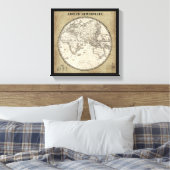  kaart van Europa en Azië Canvas Afdruk (Insitu (Slaapkamer))