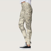  kaart van Europa en Azië Leggings (Links)