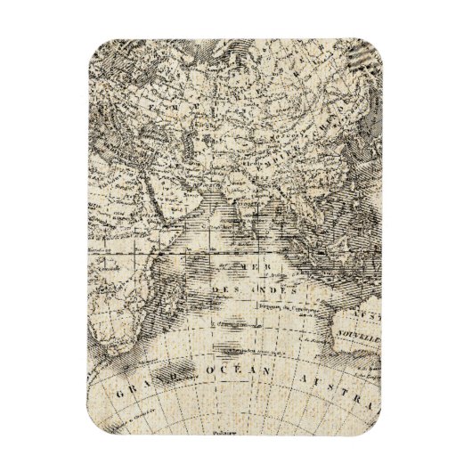 kaart van Europa en Azië Magneet (Verticaal)