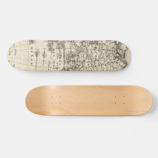  kaart van Europa en Azië Persoonlijk Skateboard (Horizontaal)