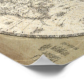  kaart van Europa en Azië Poster (Hoek)