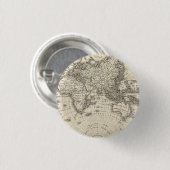 kaart van Europa en Azië Ronde Button 3,2 Cm (Voorkant /achterkant)