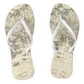  kaart van Europa en Azië Teenslippers (Voetbed)