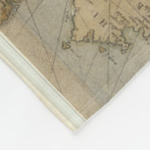  kaart van Europa en het Middellandse-Zeegebied (1 Fleece Deken (Hoek)