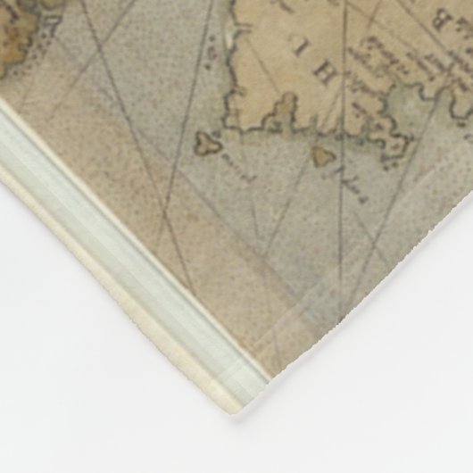  kaart van Europa en het Middellandse-Zeegebied (1 Fleece Deken (Hoek)